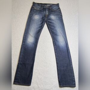 Jeans Flying Horse Men's Button Fly Slim Fit 100% Cotton Size 30